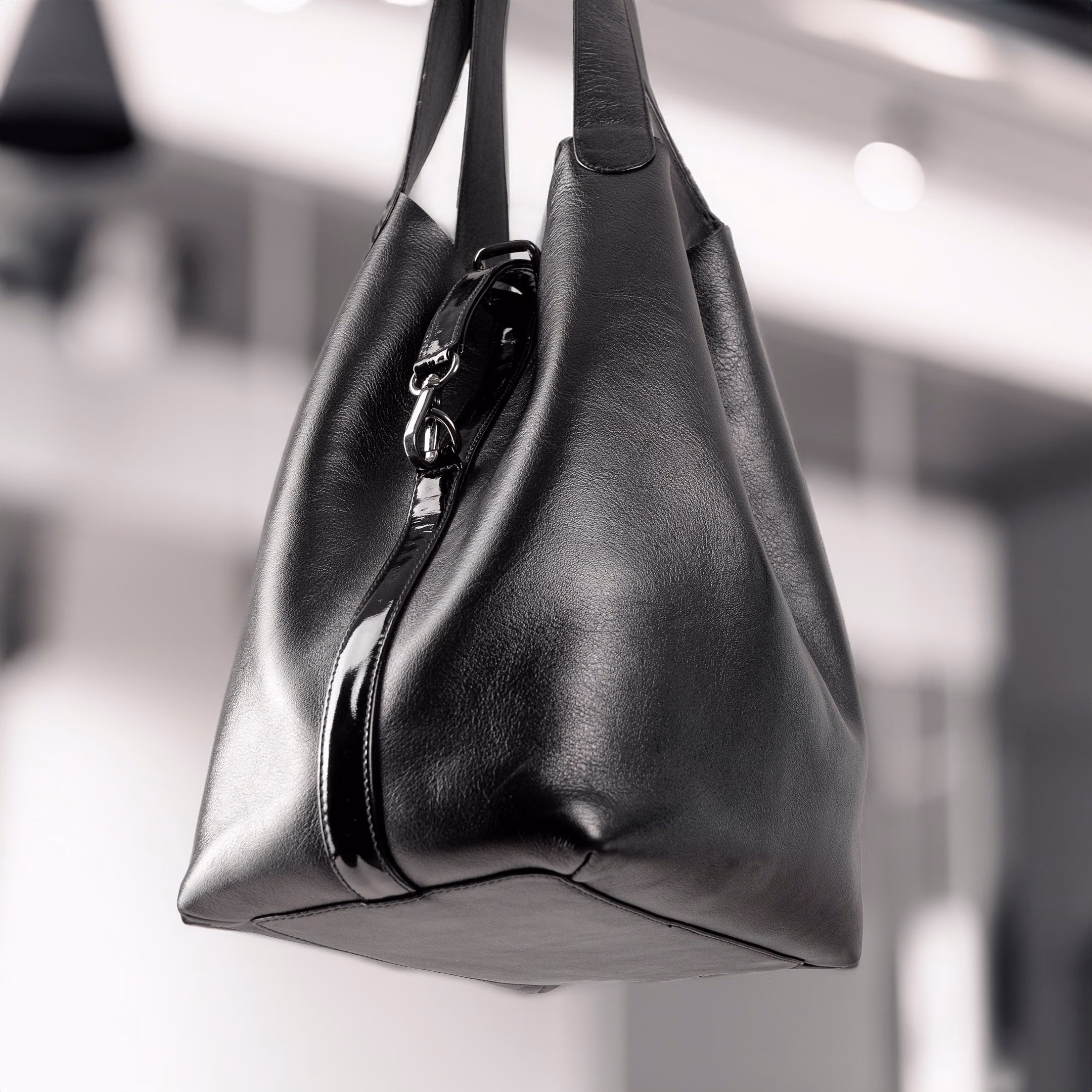 Siyah Büyük Günlük Shopper